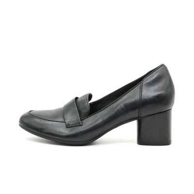 Clarks Damen Unstructured Absatzschuhe Schwarz Leder Bequem Pumps EU 40