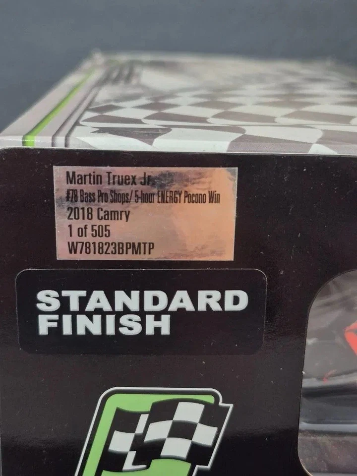 Muy Raro 2018 Martin Truex Jr #78 Bass Pro 5 Hour Energy Pocono Carrera Ganar 1/24 Foto 2 de 4