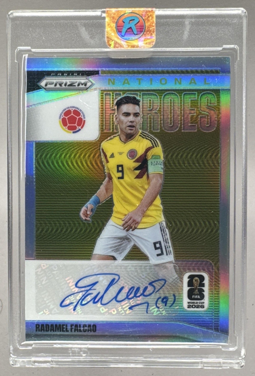 Radamel Falcao 2026 Panini Prizm World Cup Silver National Heroes Auto /75