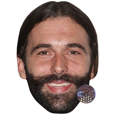 Jonathan Van Ness Promi Maske, flaches Kartengesicht, Kostüm Maske