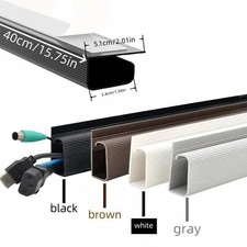 PVC Desk Cable Tray Cable Management Under Desk Channel Cable Raceway Cord