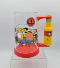2007 The Simpsons Talking Mug Moe’s Tavern Plastic Duff Beer Handle