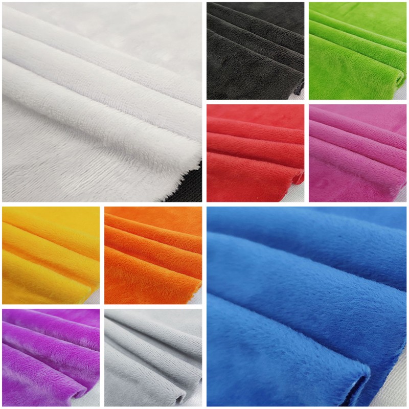 Fundas de almohada de tela de felpa cortas hágalo usted mismo ropa costura suave terciopelo paño para el cabello juguete.