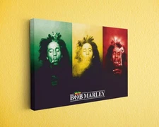 Bob Marley Smoking Canvas Print - Ready to Hang Home Decor Poster, Wall Art
