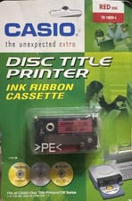 Casio TR18RD Red Thermal Ink Ribbon Ink Cartridge Tape for CD Title Writers