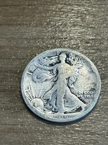 1916 Walking Liberty Half Dollar VG