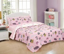 Kidz Mix Gamer Girl Bed in A Bag, Twin Twin, Pink