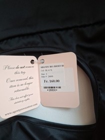 AGENT PROVOCATEUR VINTAGE RARE BLACK SHANDY OPEN BRIEF SIZE AP3 MEDIUM UK10 BNWT