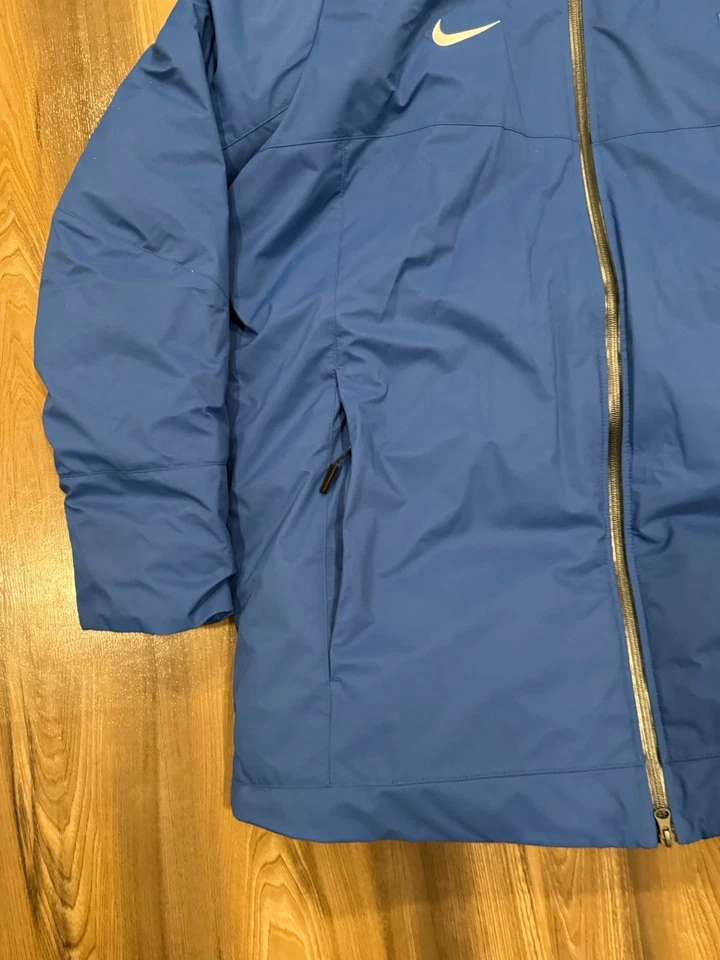 Nike NFL Team Issue Down Hooded Parka Jacket Blue Size 3XL DC3054-431 - Image 4 of 4