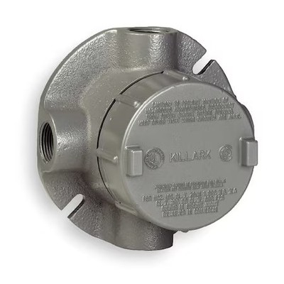 Hubbell Killark Gecxtf-1 Conduit Outlet Body, Aluminum, Xtf