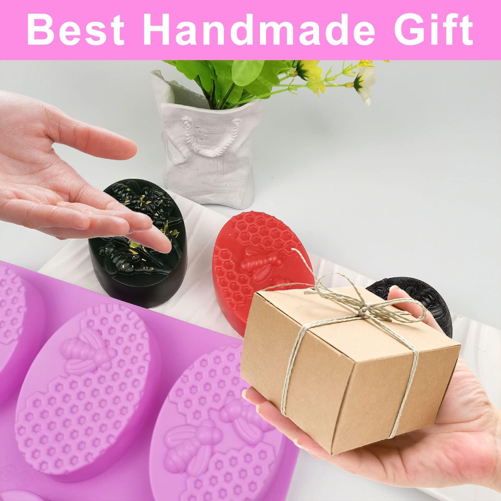Soap Molds, Soap Molds for Soap Making, Perfect for Bee Soap Making, Honey Si...