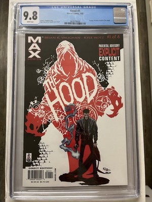 The Hood 1 CGC 9.8 White Pages 7/02 First Appearance The Hood