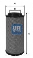 UFI Luftfilter 27.516.00 Filtereinsatz FüR Mercedes Unimog Nissan Atleon Deutz
