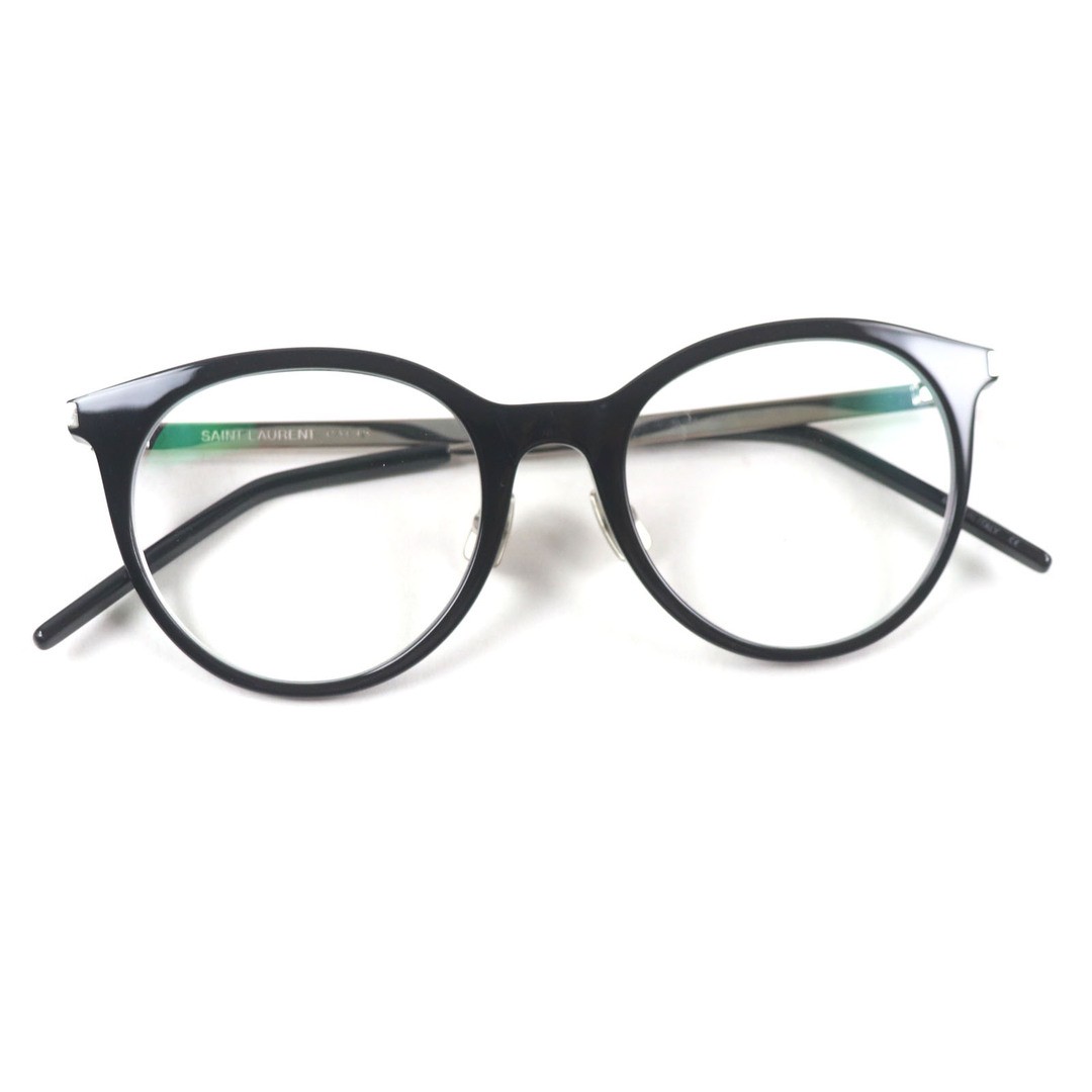 Occhiali da vista Saint Laurent Paris Sl268 002 logo inciso Boston nero argento