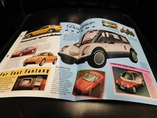 Japanese Concept Cars 1989 Mazda TD-R, Figaro Literature Brochure Photo Poster