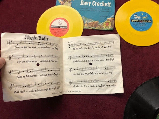 Disney Snow White Davy Crockett Vinyl Peter Cottontail records - Imagem 3 de 4