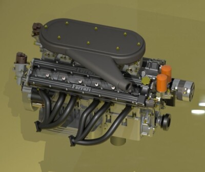 Ferrari GTB/4 365 Daytona engine 8 12 18 20 24 35 Tamiya Italeri Centauria