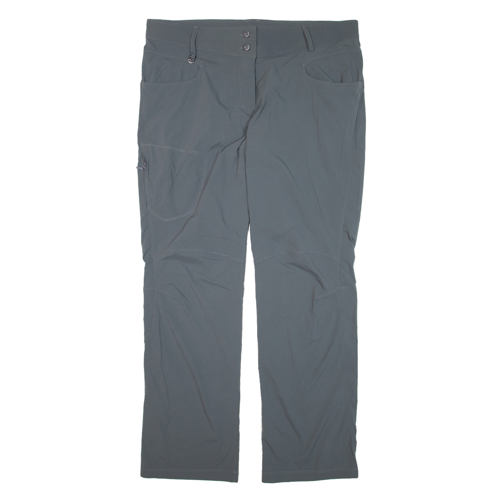SALOMON ActiLite Pantalone Grigio Sciolto Dritto Nylon Donna W38 L31