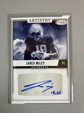 2024 Jared Wiley Sage Artistry ROOKIE AUTOGRAPH SP #18/25 Kansas City Chiefs