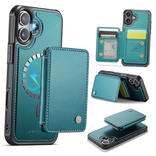 MagSafe Wallet Case for iPhone 16 in Teal for Men & Women-image
