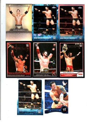 Wade Barrett Wrestling Lot of 8 Different Trading Cards 3 Inserts WWE TNA WB-C1