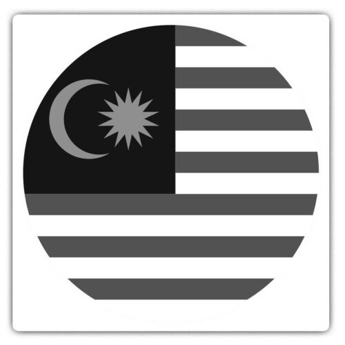 2 x Square Stickers 10 cm - Malaysia Flag Asia Kuala  #41803 - Afbeelding 1 van 9
