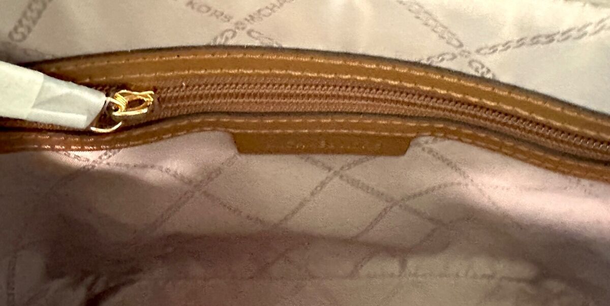 Michael Kors Sienna MK PVC Vanilla Leather MEDIUM Satchel Michael Kors Sienna MK PVC Vanilla Leather MEDIUM Satchel