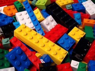 LEGO LOT OF 100 YELLOW 2 X 3 DOT BRICKS BUILDING BLOCKS PIECES PARTS