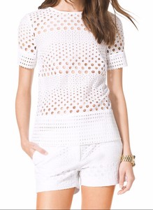 michael kors eyelet top