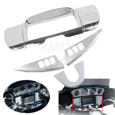 Tri Line Stereo Fairing Trim Cover Chrome For Harley Electra Glide FLHTK 14-Up