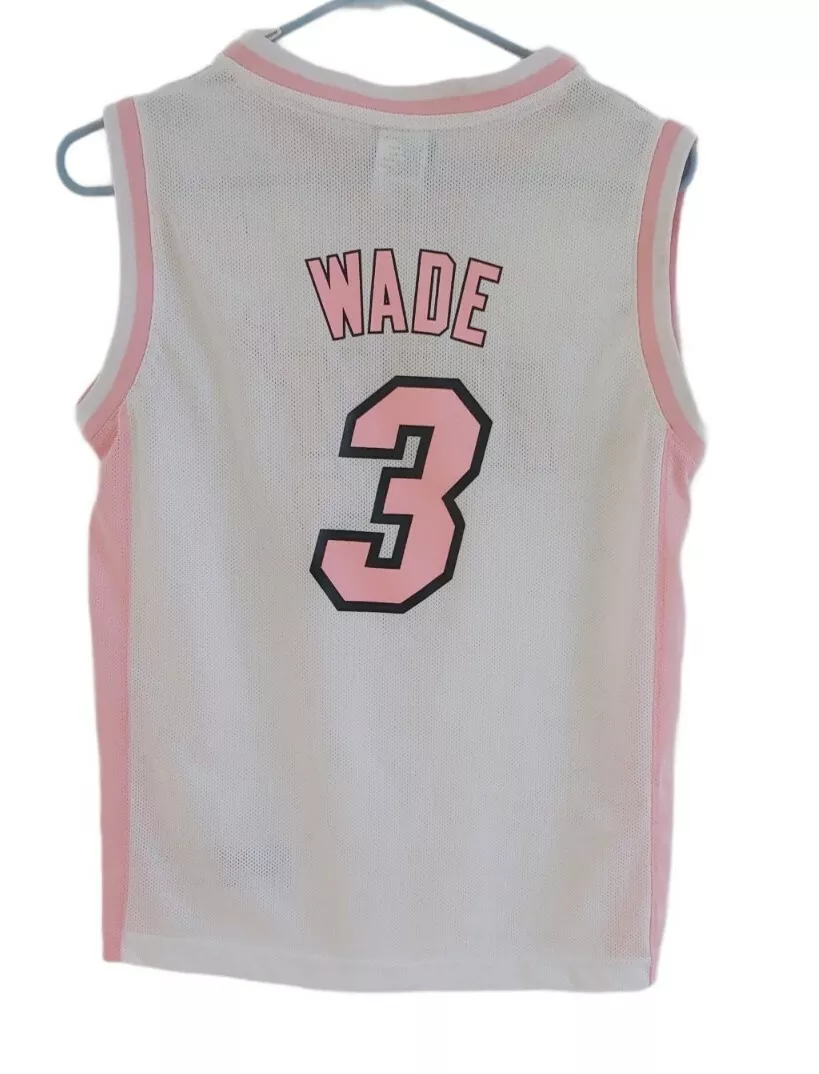 Heat #3 Wade Summer Basketball Shirt Sports Vest T-Shirt Gradient Pink,  American Style Swingman Jersey L : : Clothing, Shoes &  Accessories