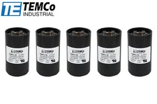 TEMCo 829-995 uf/MFD 110-125 VAC volts Round Start Capacitor 50/60 Hz -Lot-5