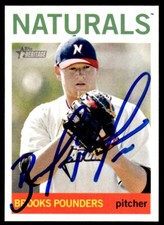 2013 Topps Heritage Minor League Brooks Pounders Auto Northwest Arkansas