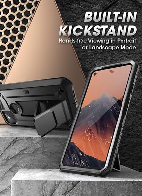 For Google Pixel 5, SUPCASE UBPro Stand Case Shockproof TPU Bumper Screen  Cover