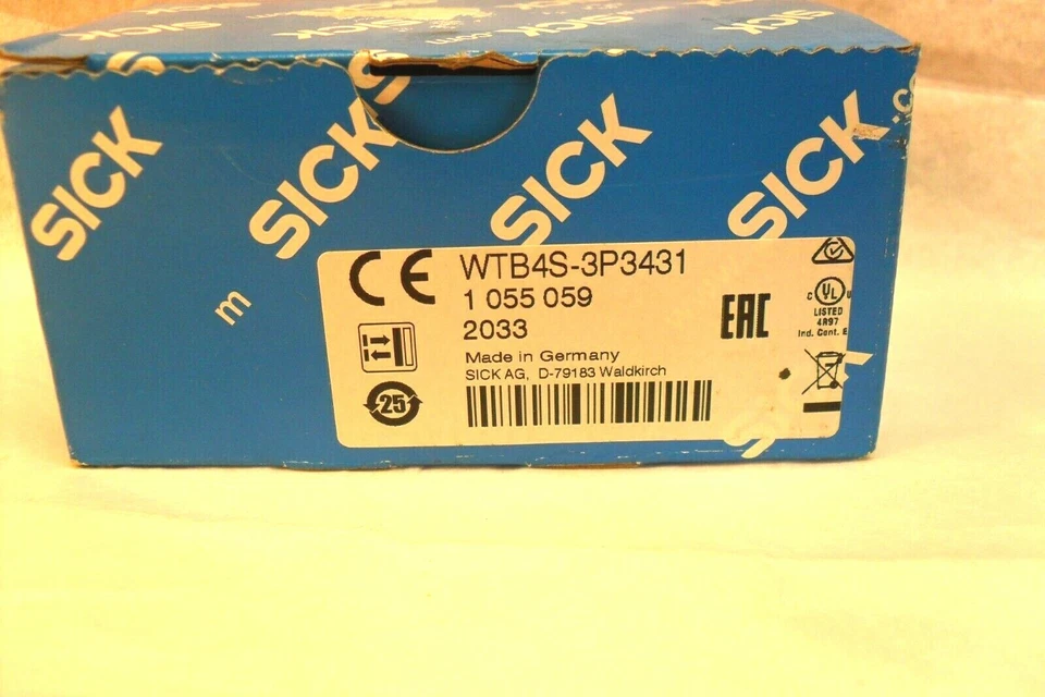 SICK WTB4S-3P3431 - 1 055 059 - Photoelectric Sensor, In factory box, NEW - Image 4 of 4