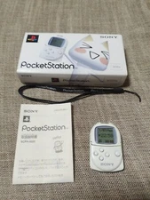 Sony PlayStation Pocket Station SCPH-4000 White BOX Toro Ver Japan Game Used