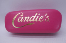 Candie's Pink Clamshell Glasses Case with Gold Lettering CAV2010