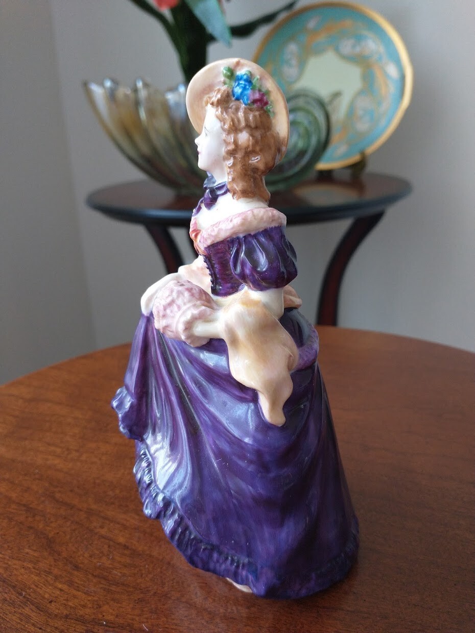 Vintage Coalport " Judith Anne " Purple Hand Painted Figurine eBay