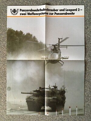 Bundeswehr - Poster - Heer ''KPz-Kampfpanzer Leopard 2 + PAH BO 105'' -