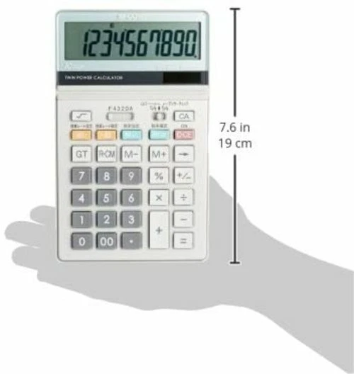 Sharp Design Calculator Glass Top EL-N731-X Nice Size - Image 3 of 3