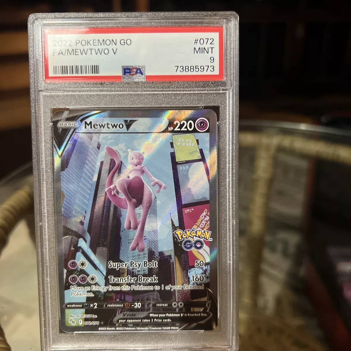 Pokemon card graded mewtwo v pokemon go psa9 - Vinted