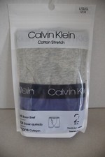 CALVIN KLEIN Boy's 2 Pack Cotton Stretch Boxer Briefs size L 12-14 New