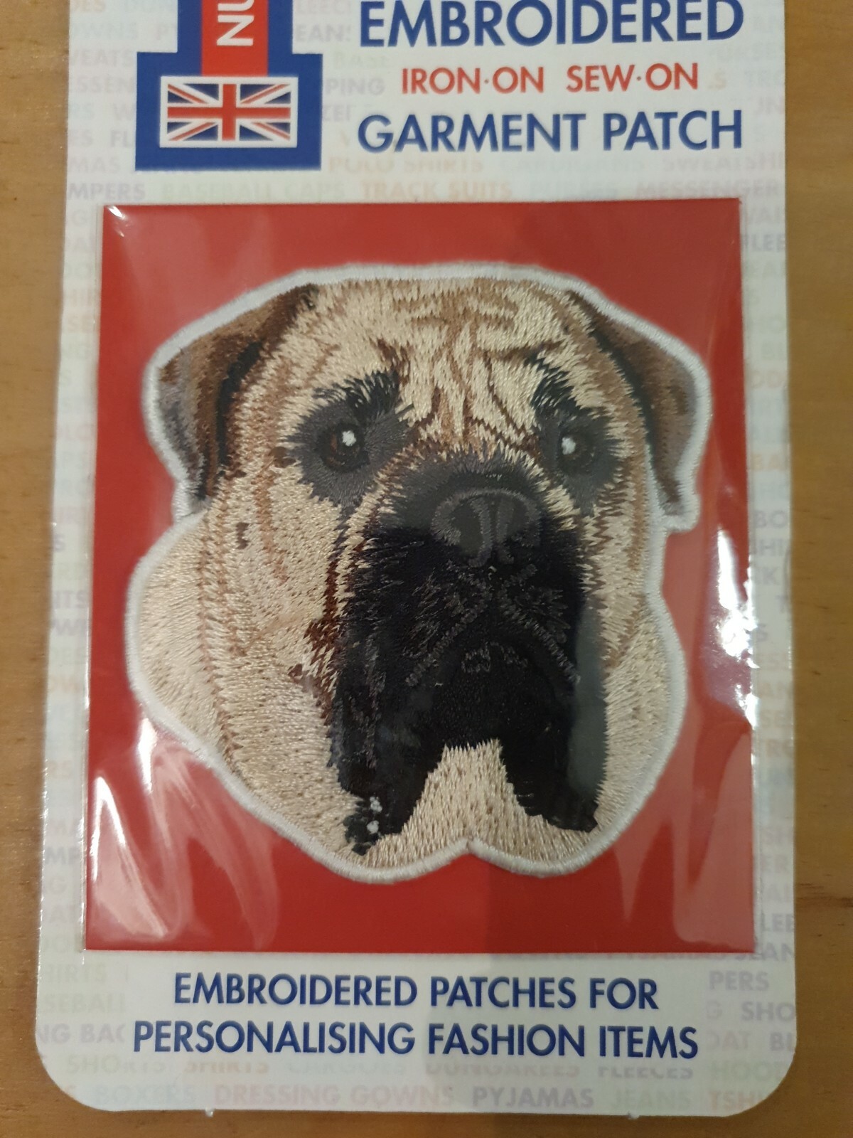 Bullmastiff Embroidered patch iron on sew on patch Bullmastiffs dog badge motif