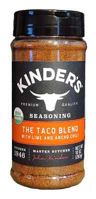 Kinders Premium Quality Organic Rub and Seasoning - The Taco Blend, 10oz