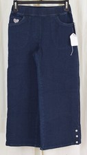 DreamJeannes By Quacker Factory Pull-on Straight Leg Pants Indigo Size 2XS