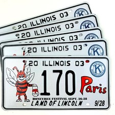 Honeybee License Plate Genuine Tag Nice for Nature Garden She Shed Man Cave 2003