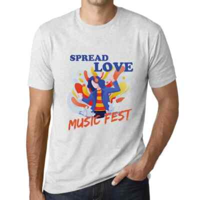 ULTRABASIC Herren T-Shirt La Fête De La Musique verbreitet Liebe Music Fest
