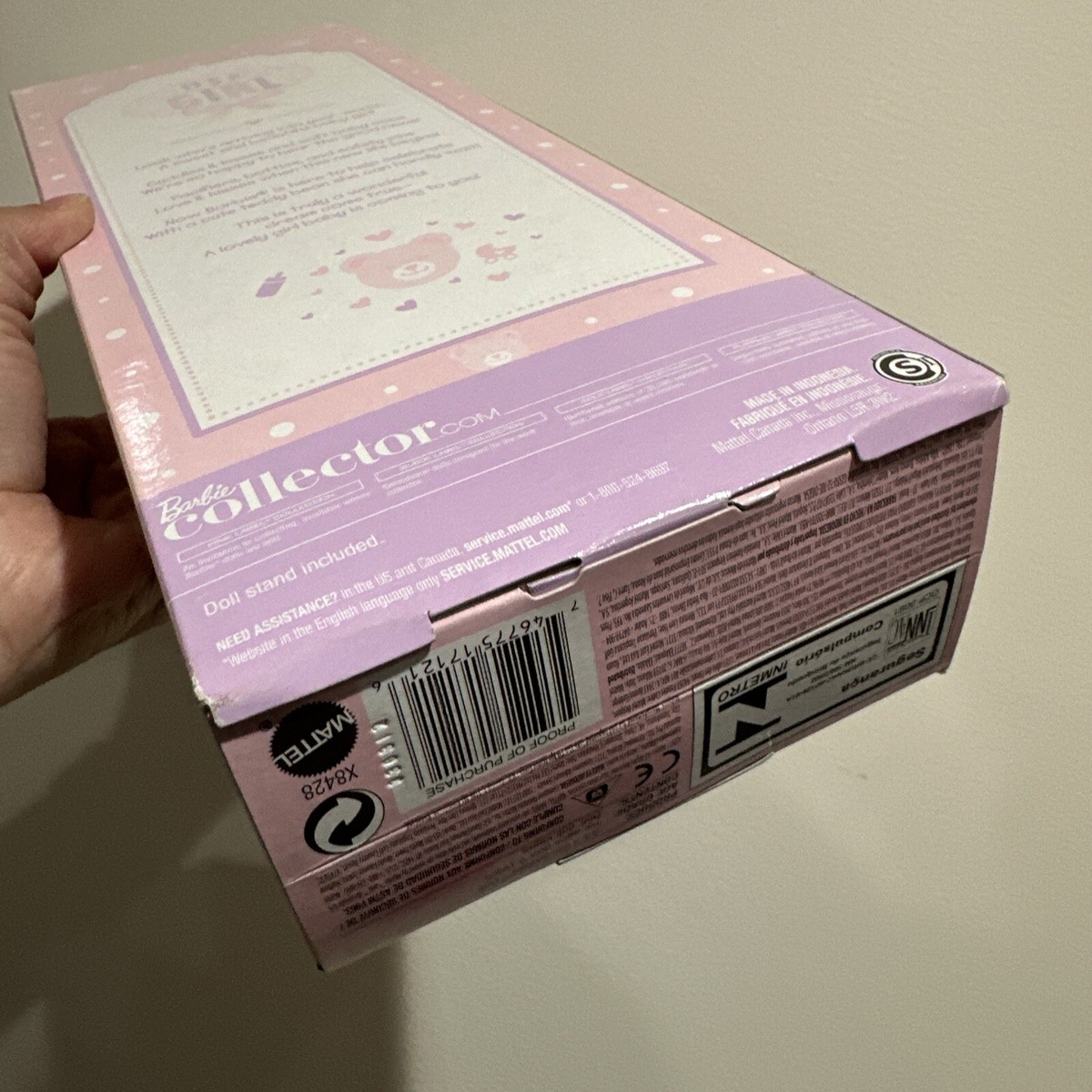 Barbie It's a Girl Barbie Collector X8428 NIB With Stuffed