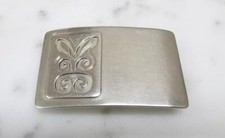 Vintage Women's Sterling Silver Belt Buckle w/ Butterfly Design  43.3g  1-F224