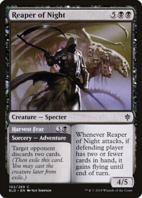 Reaper of Night // Harvest Fear (102) Throne of Eldraine ELD MTG Magic